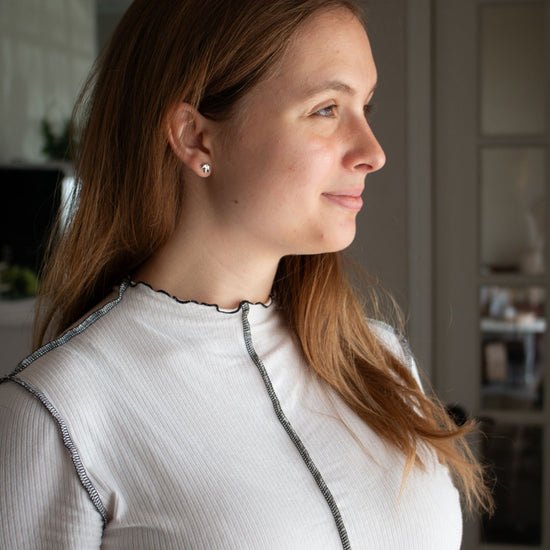 Heaven Inspired Stud Earrings | Sterling Silver