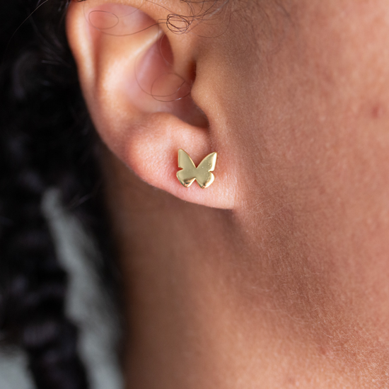 Heaven Inspired Stud Earrings | Gold