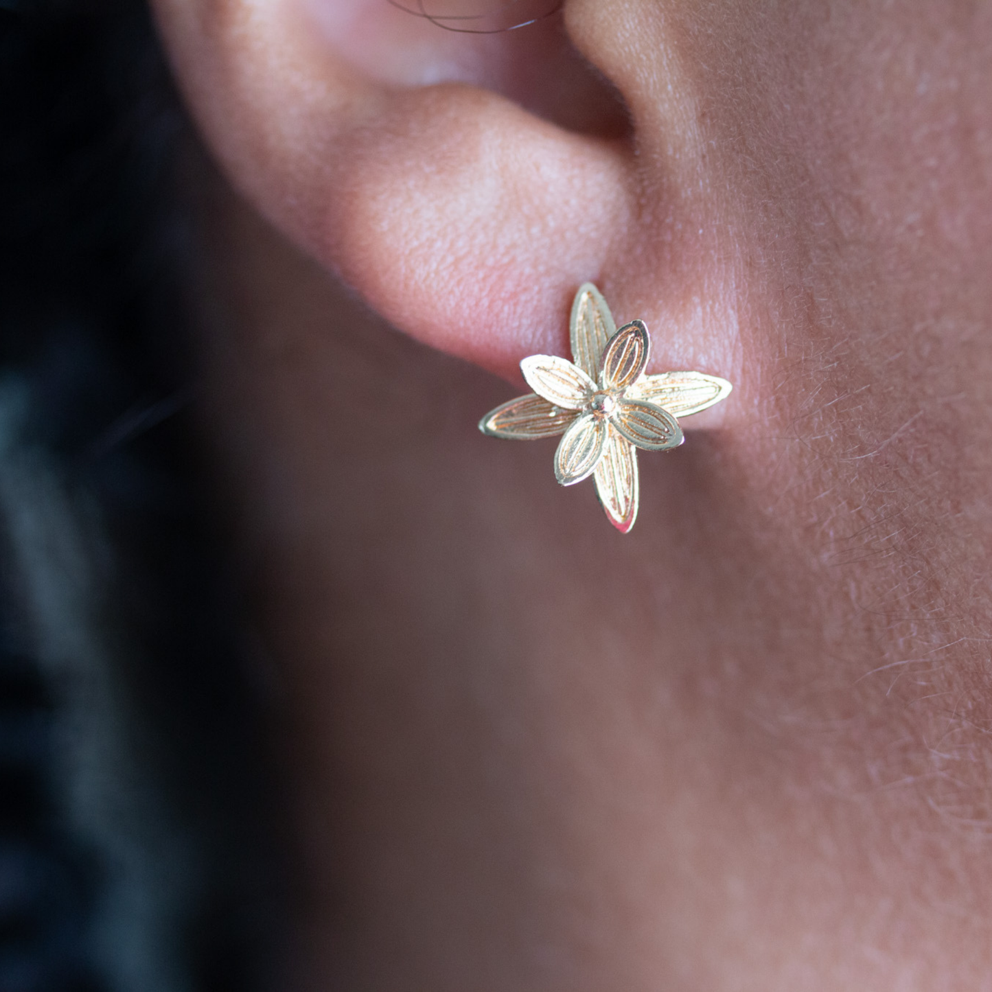 Heaven Inspired Stud Earrings | Gold