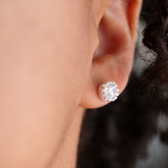 Heaven Inspired Stud Earrings | Sterling Silver