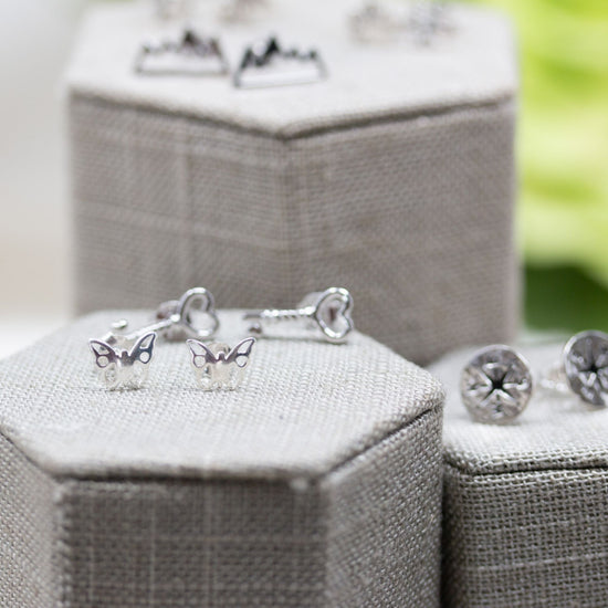 Heaven Inspired Stud Earrings | Sterling Silver