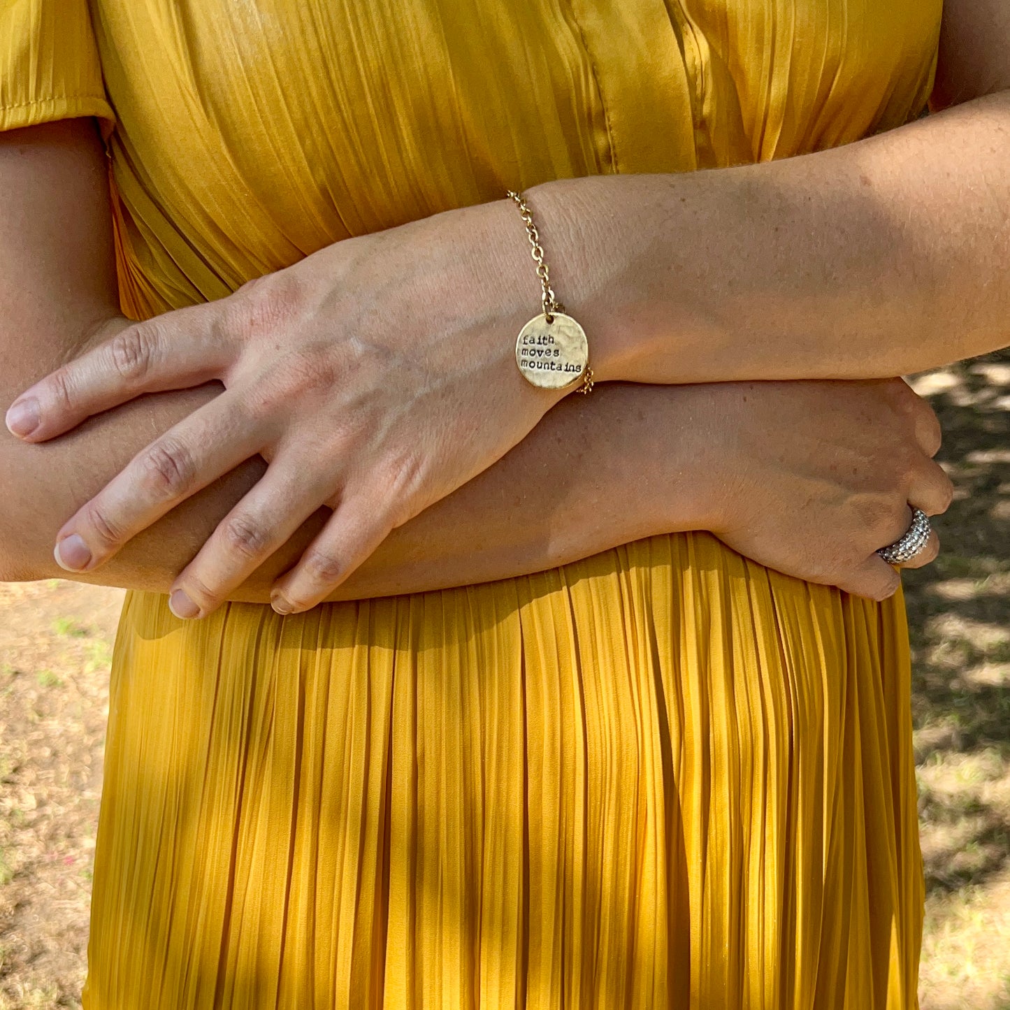 Faith Moves Mountains: Toggle Clasp Bracelet