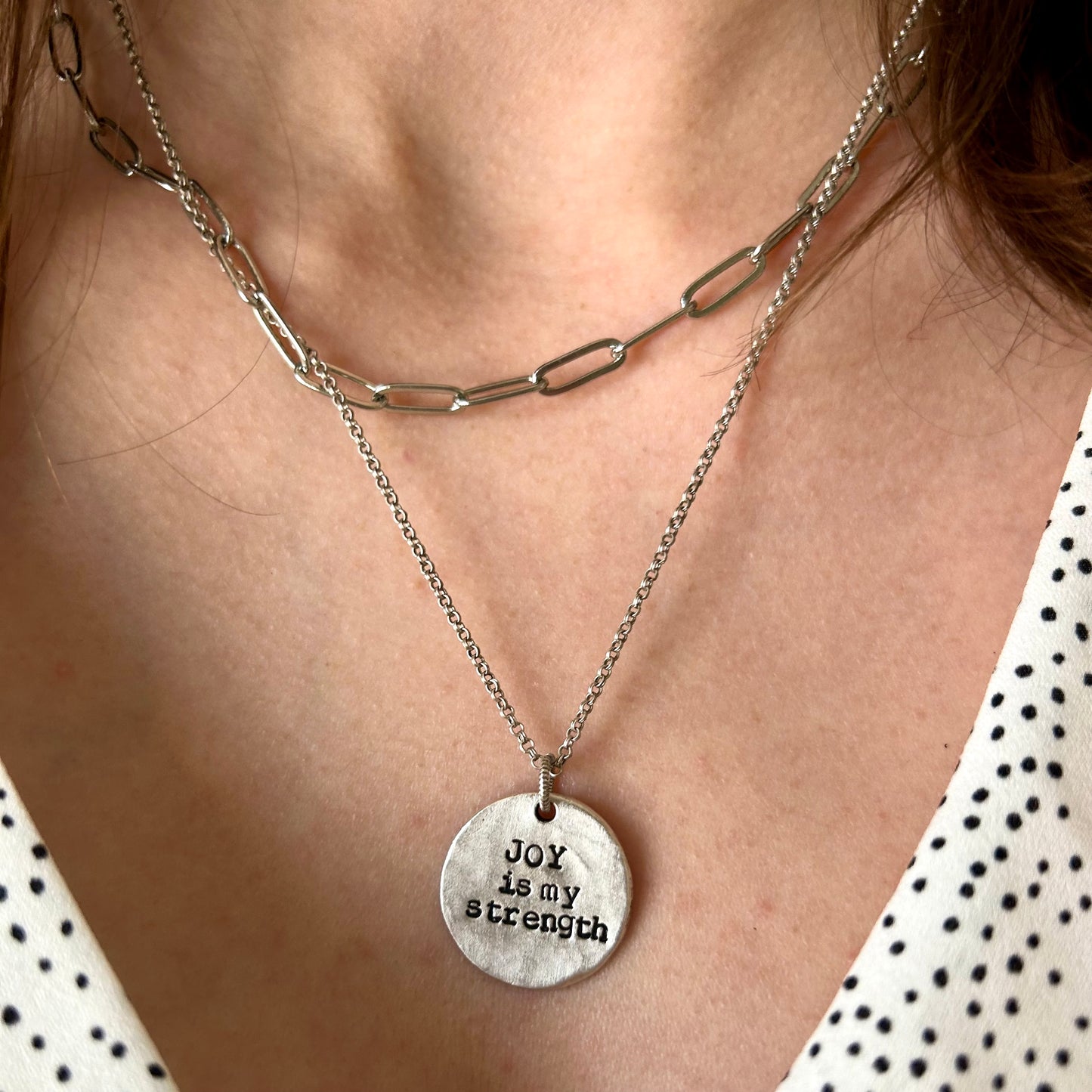 Joy Is My Strength Layered Necklace