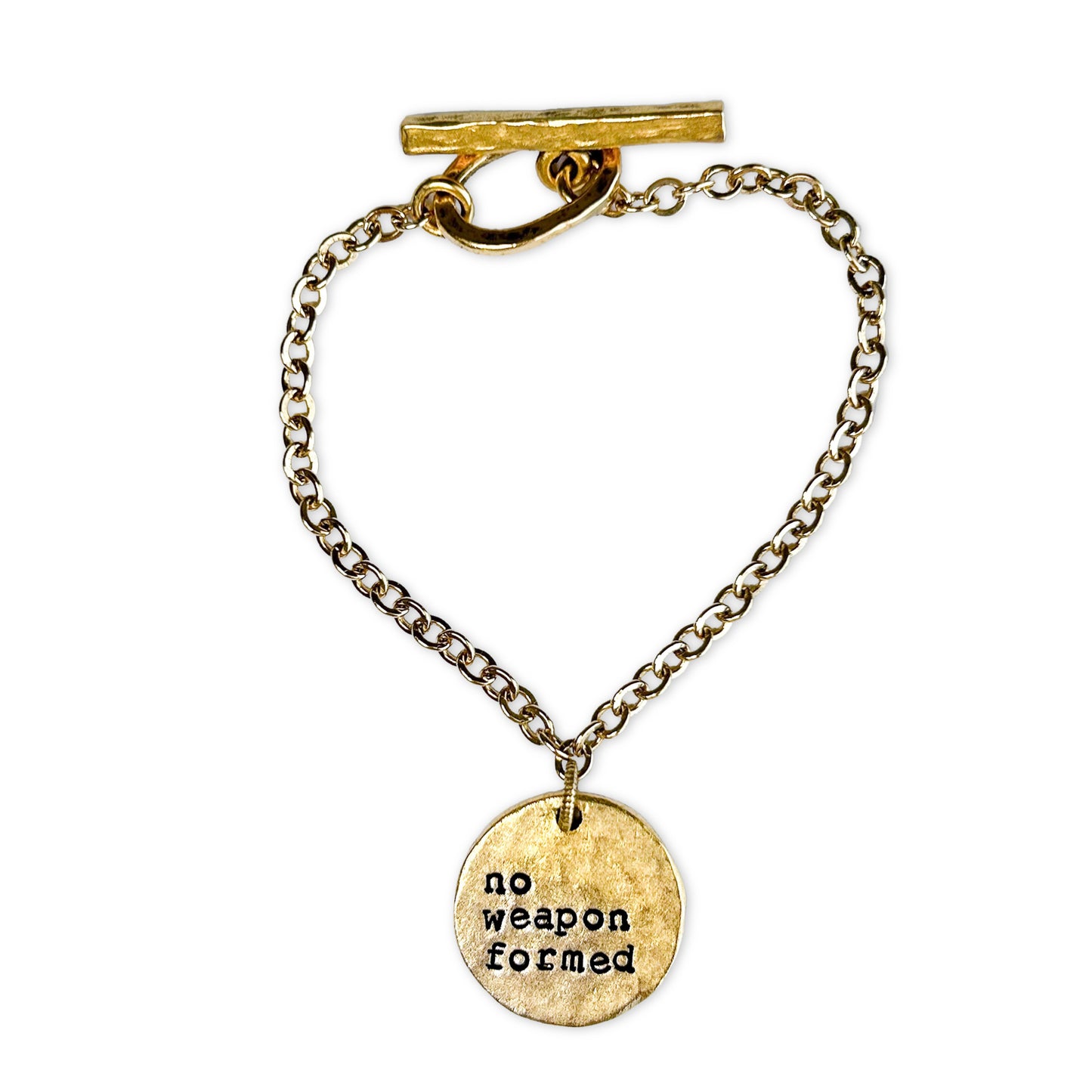 No Weapon Formed: Toggle Clasp Bracelet