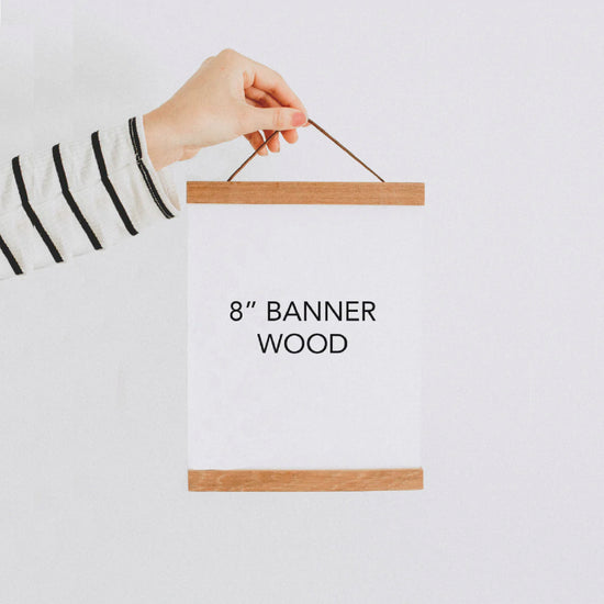 Magnetic Banner Wood Frame