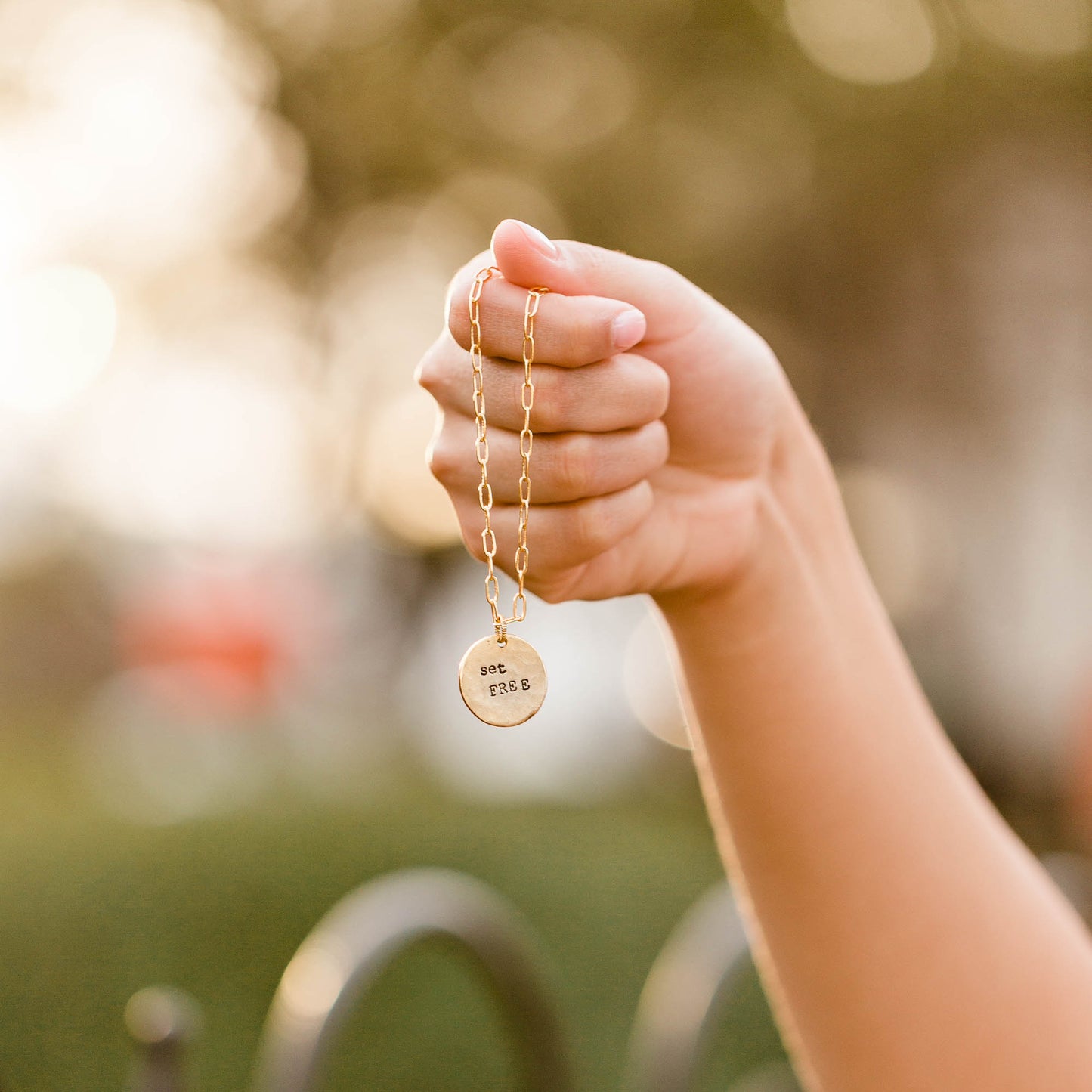 Set Free Paperclip Necklace