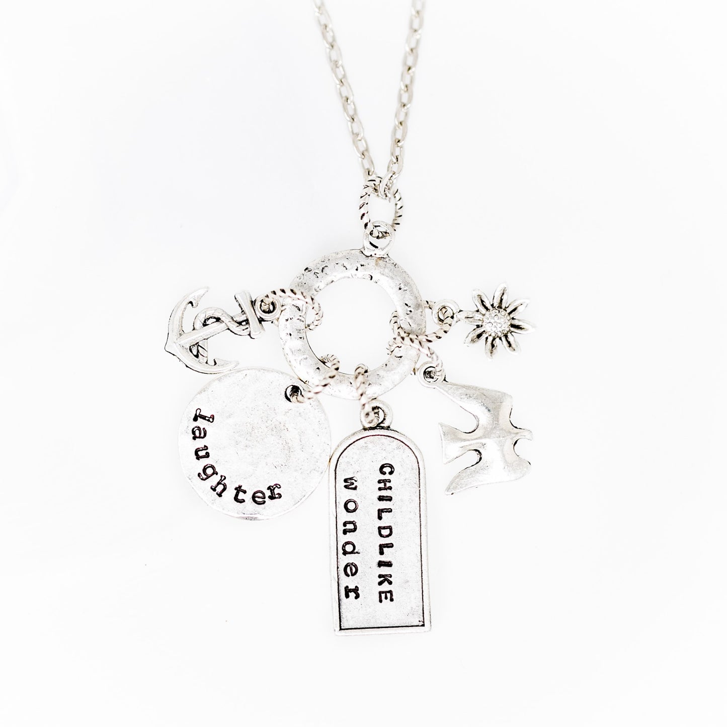 Heaven Inspired Phoenix Necklace - Silver