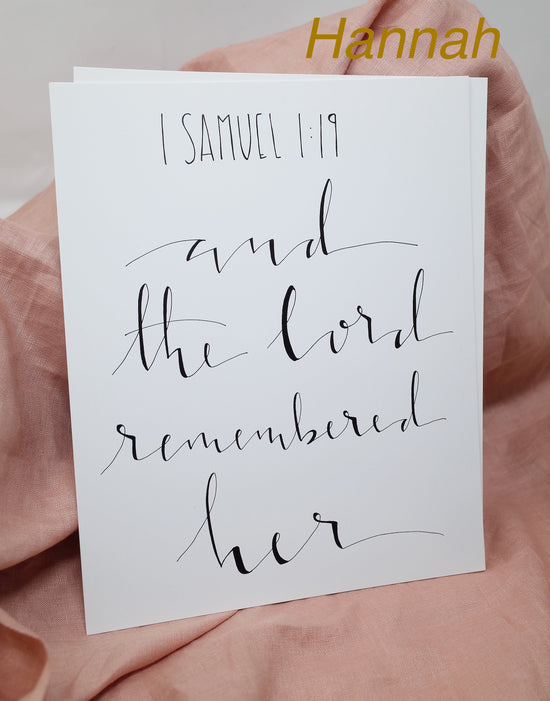 Hand-Lettered Scripture Prints